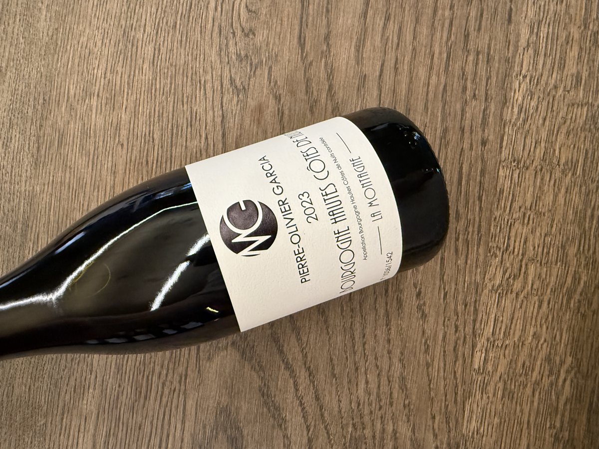 PIERRE OLIVIER GARCIA HAUTES COTES DE NUITS LA MONTAGNE 2023